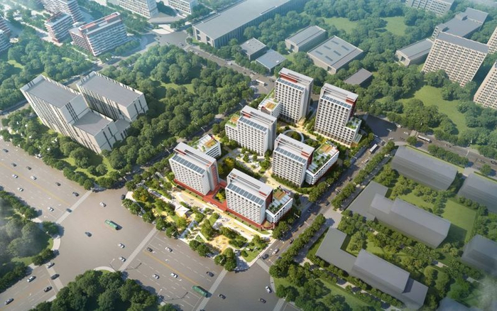 怀柔科学城长城青年社区一期项目效果图。图/“北京怀柔”微信公众号