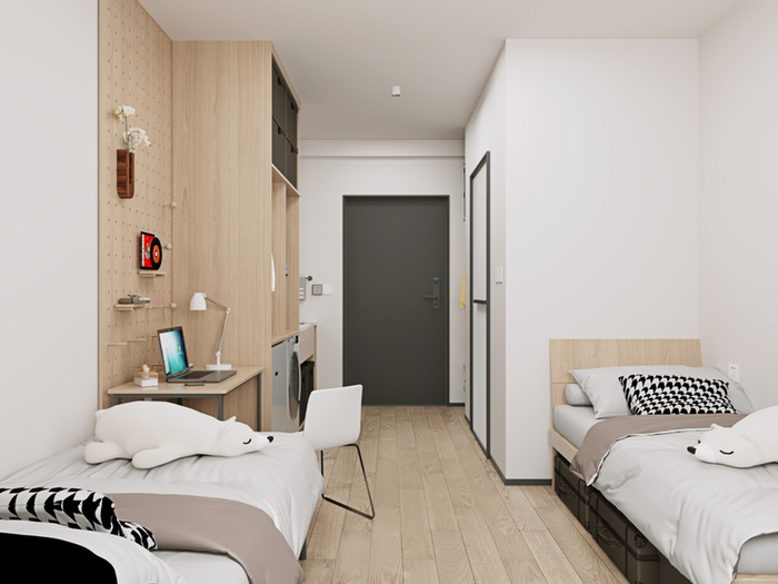 户内标准双人间效果图。图/“北京怀柔”微信公众号