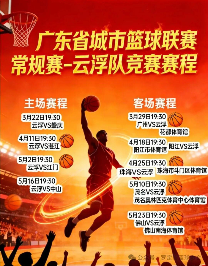 云浮队竞赛赛程