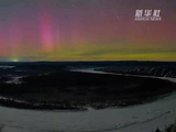 黑龙江多地现极光，周深歌声伴赏