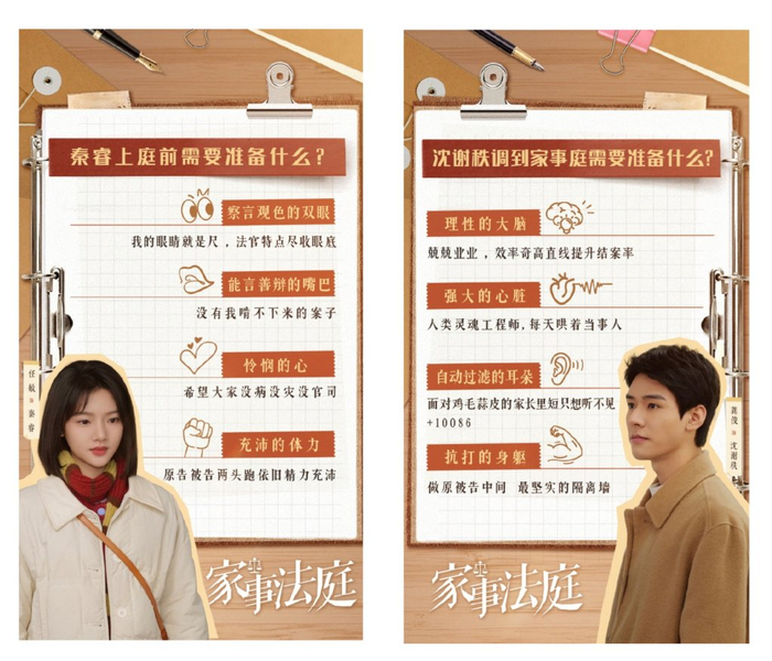 《家事法庭》男女主人设