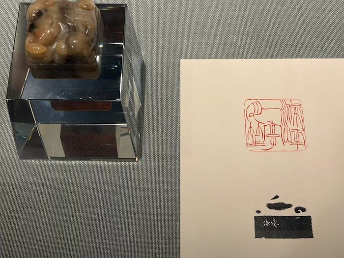 展览展出的徐三庚刻印