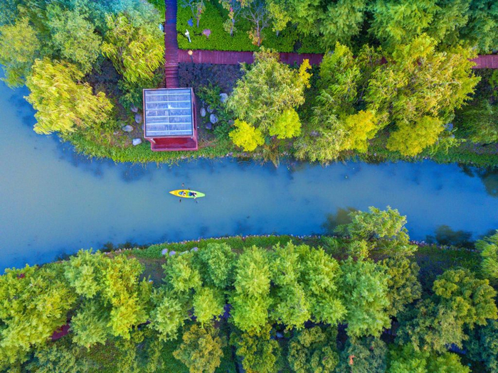 浦江郊野公园皮划艇 本文图均为 闵行区供图