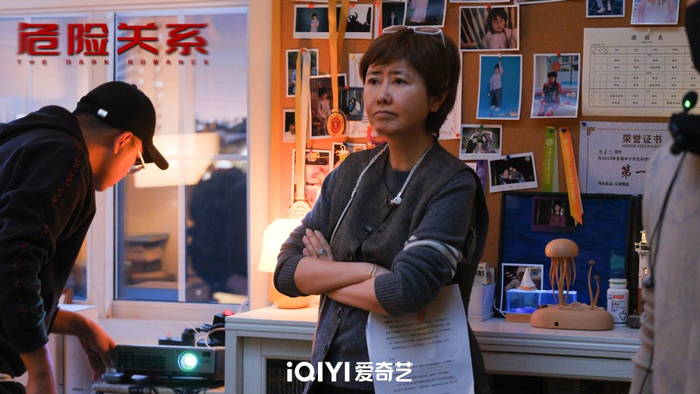 薛晓路在拍摄现场