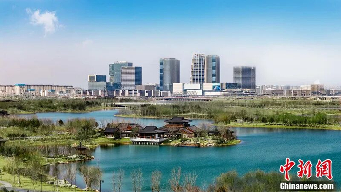 航拍雄安新区启动区。官方供图