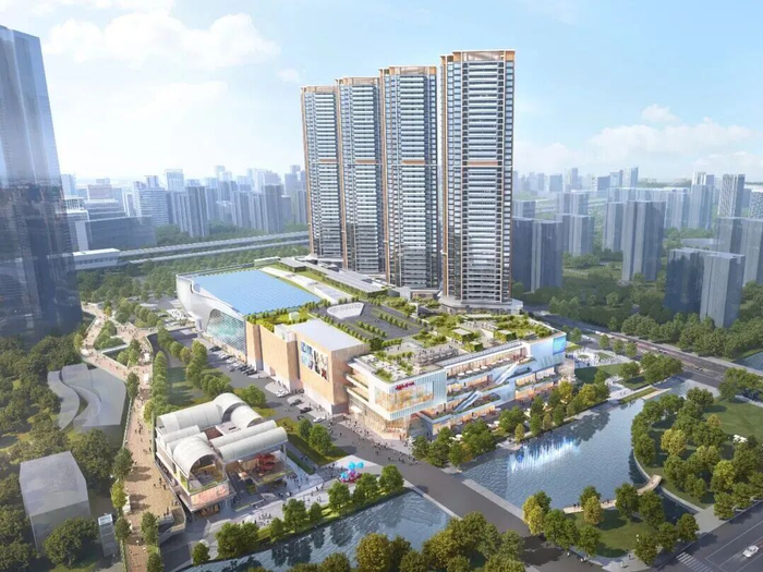 广州亚运环宇城示意图。（以实际交付为准）