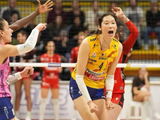 一场3-1，朱婷意外受伤，加比20分救主，科内连续8年闯入意甲决赛