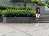 朱学员加练网球小球技术