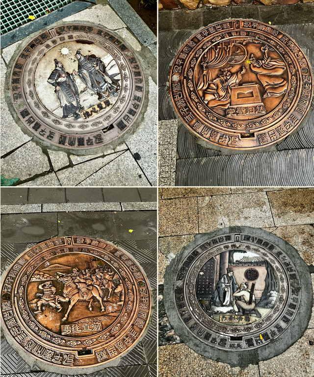 △邯郸市区的井盖上都是成语（图自网友@土土在成长）
