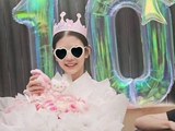 张梓琳大女儿10岁了，长得亭亭玉立好漂亮