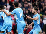 英超-悍腰补时绝杀10人阿森纳 曼城2-1夺11连胜