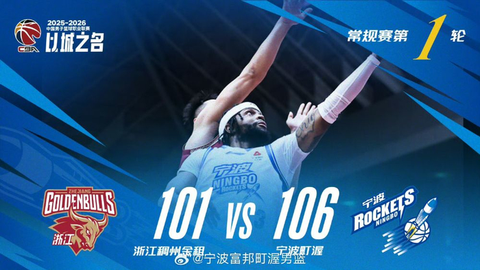   图为宁波富邦队在击败浙江稠州队后发布的战报。图片来自宁波富邦队微博