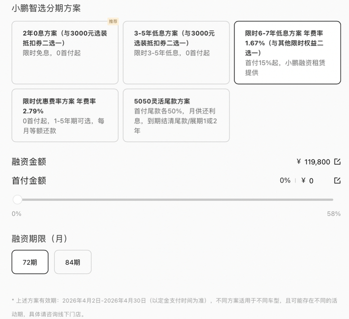 （图源：小鹏汽车官网）