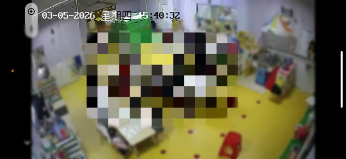 家长的手机监控画面。 图/受访者提供