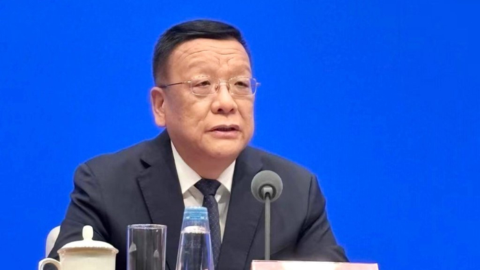 4月24日，市场监管总局副局长白清元出席国新办发布会。澎湃新闻记者 赵利新 图