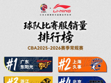 本赛季CBA球衣销量排行：广东居首并包揽球员前三，上海广厦在列