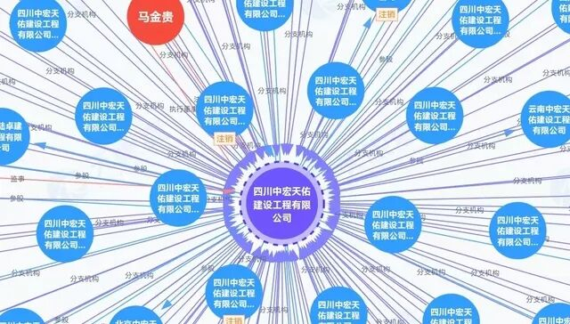 短短4年，中宏天佑在全国设立144家分公司。图片来自天眼查