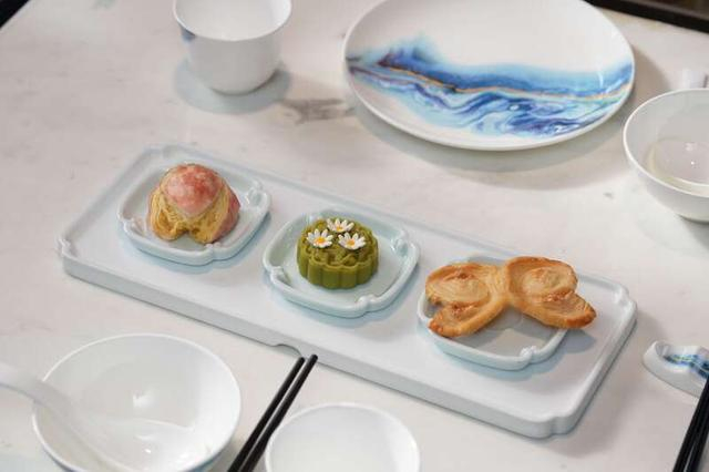 以花为灵感的美食点心。上海豫园供图