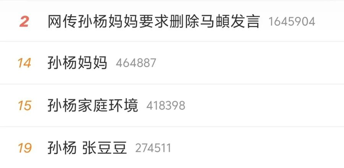 来源：微博热搜榜截图