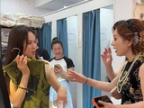 李若彤苏州体验旗袍手推波复古造型