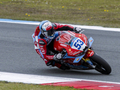 WSBK匈牙利站正赛次回合，张雪机车车手德比斯退赛