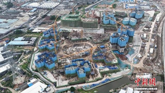 佛山南海大沥东秀商住地块项目是佛山市首批国家专项借款支持的城中村改造项目。中铁隧道局 供图