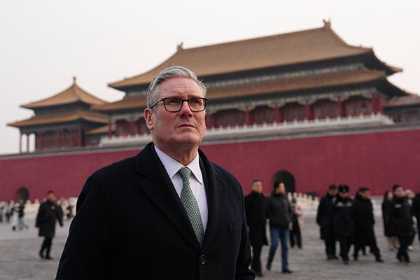 2026年1月29日，英国首相斯塔默到访故宫并发表讲话。 IC Photo