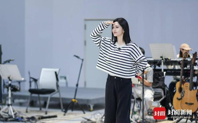 谢娜演唱会前排练，图源受访者
