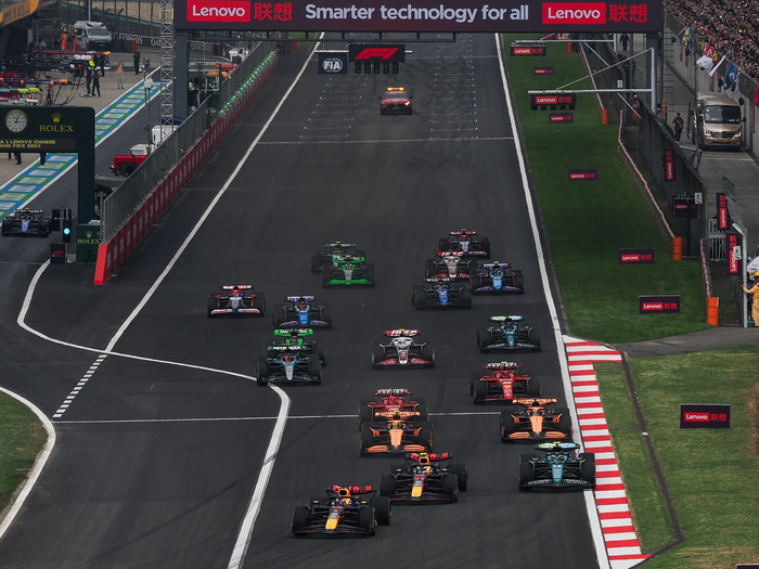 2024年F1联想中国大奖赛正赛现场图片来源：2024联想F1中国大奖赛