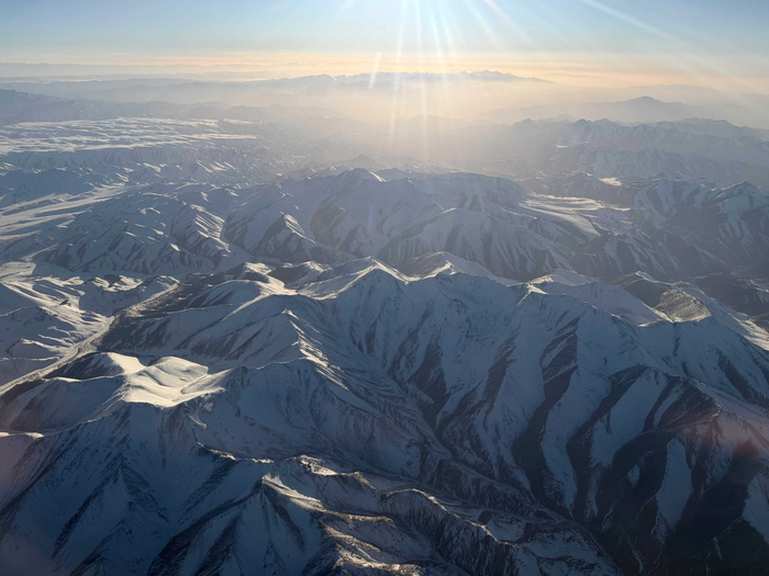 　祁连山雪景 拍摄/第一财经记者宋婕