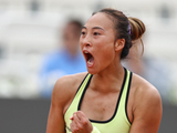 网球——WTA1000罗马站:郑钦文首轮晋级