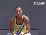 开场先声夺人👊 来欣赏郑钦文帅气的背身截击😎 WTA1000网球talking大会wta