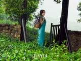 Angelababy登瑞丽封面演绎点黛落樱大片
