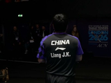 坚决站前台+反手优势！梁靖崑横扫安宰贤，助男乒3-0韩国晋级4强