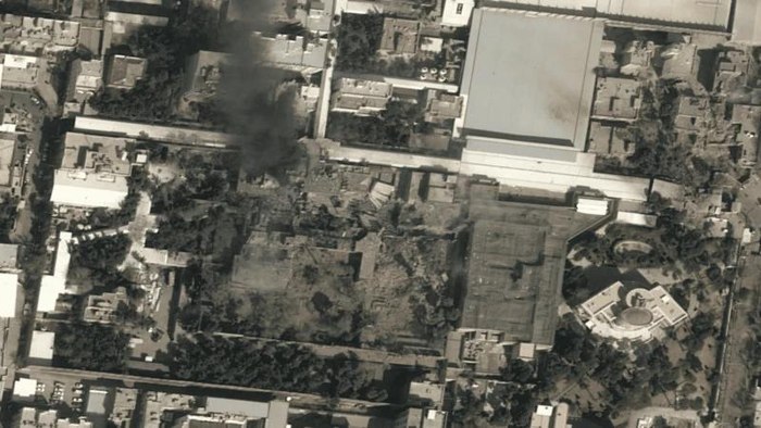 卫星影像显示，伊朗最高领袖哈梅内伊在德黑兰的官邸建筑群受损。