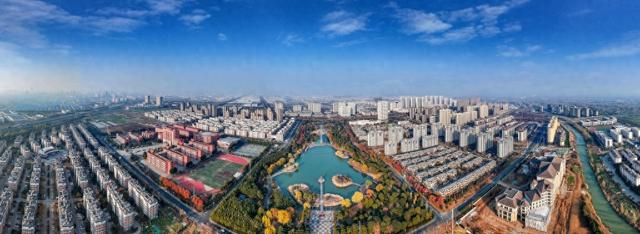 沭阳城区俯瞰图