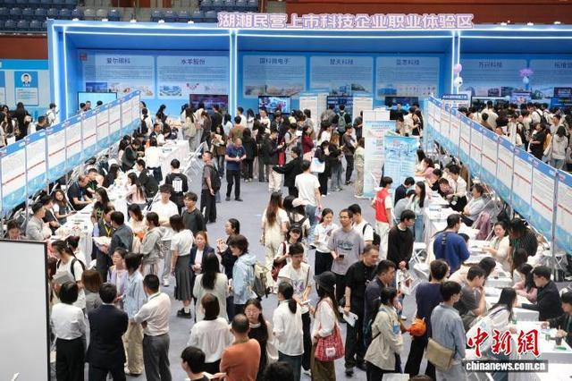 5月10日，招聘会现场。中新社记者 曹丹 摄