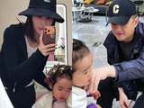 李亚鹏海哈金喜合体陪娃烫头发 和美一家共度时光_娱乐频道