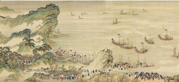 《王翚等康熙南巡图卷》局部，图片来自：故宫博物院