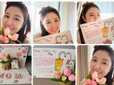 林心如晒母亲节暖心惊喜，9 岁女儿小海豚全英文手写告白：“你是全世界我最爱的人，是全宇宙最棒的人 ”