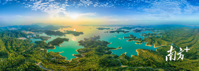 河源万绿湖。南方+记者 张令 摄