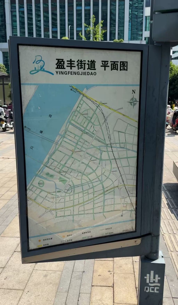 盈丰街道平面图