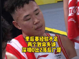贺希宁王浩然致命失误致深圳客场惜败