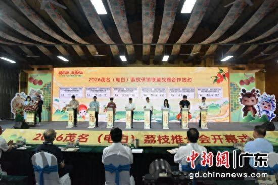 荔枝供销合作签约现场。梁天宇 摄