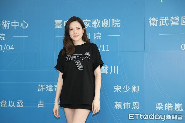 许玮宁产后首露面。（图／记者徐文彬摄）