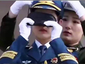 女仪仗兵，蒙眼踢正步，千锤百炼的技艺
