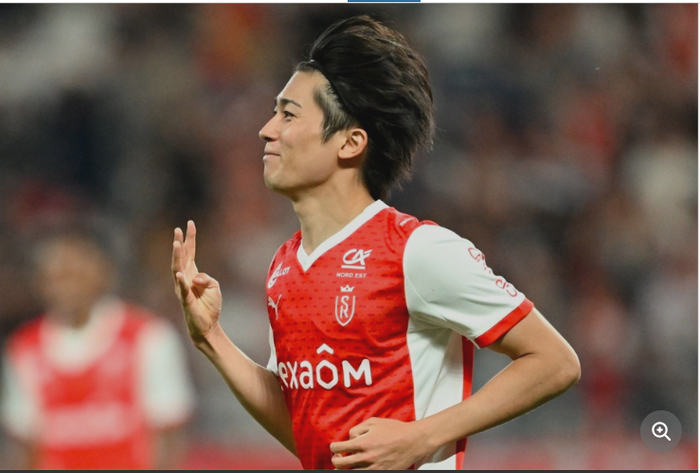 在对阵波城FC的比赛中打入4球、为球队胜利做出贡献的日本代表中村敬斗