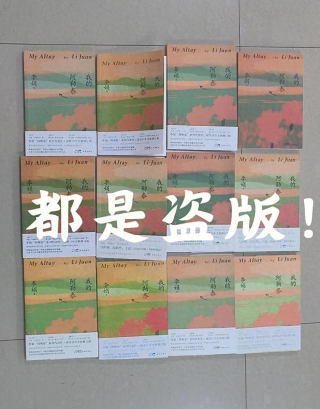 《我的阿勒泰》盗版书图源：花城出版社