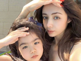 麦迪娜晒女儿近照，颜值神似姜潮本人回应