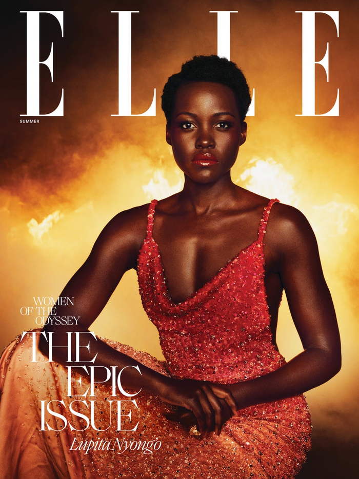 露皮塔·尼永奥登上《ELLE》封面，图源《ELLE》官网